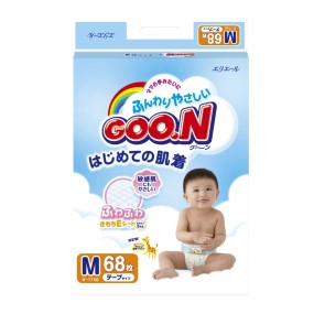 Baby Diapers Factory - GOO.N M-size Tape-type 68pieces Disposable