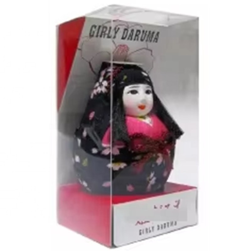Doll Manufacturer - Hime-Daruma Cherry Pattern Black Ver