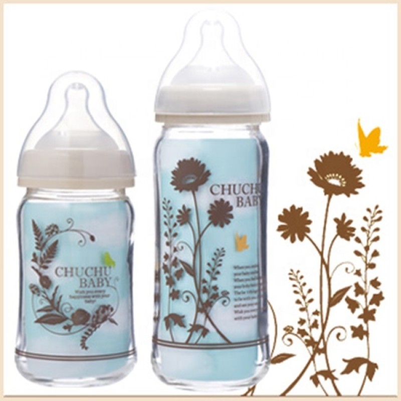 Glass Feeding Bottle Manufacturer - 160ml Wide-Neck Silicone Teat