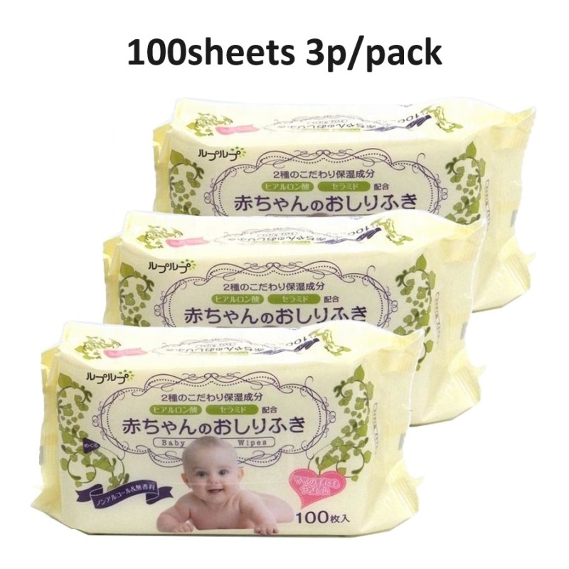 Baby Wipes Factory - Hyaluronic Acid Ceramide 100sheets 3pack