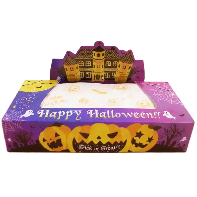 Facial Tissues Manufacturer - Halloween 2-Ply 120W Recycled Pulp