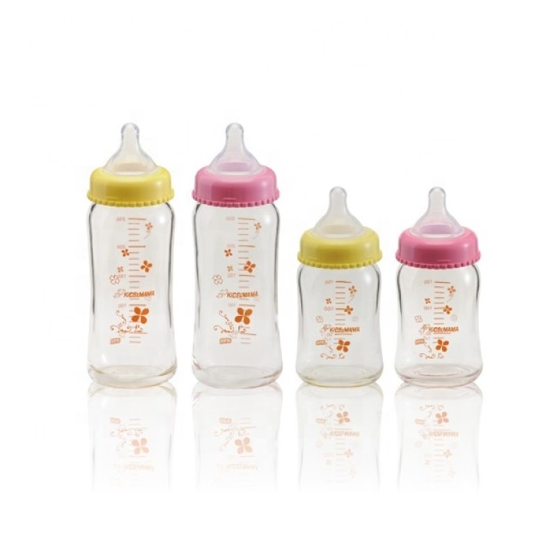 Nursing Bottle Factory - 240ml Wide Neck Pink Silicone Teat