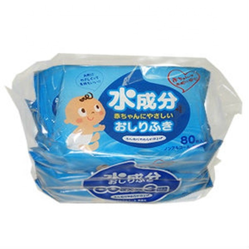 Baby Wipes Factory - Alcohol-Free Non-Woven 80 Sheets 3 Pack