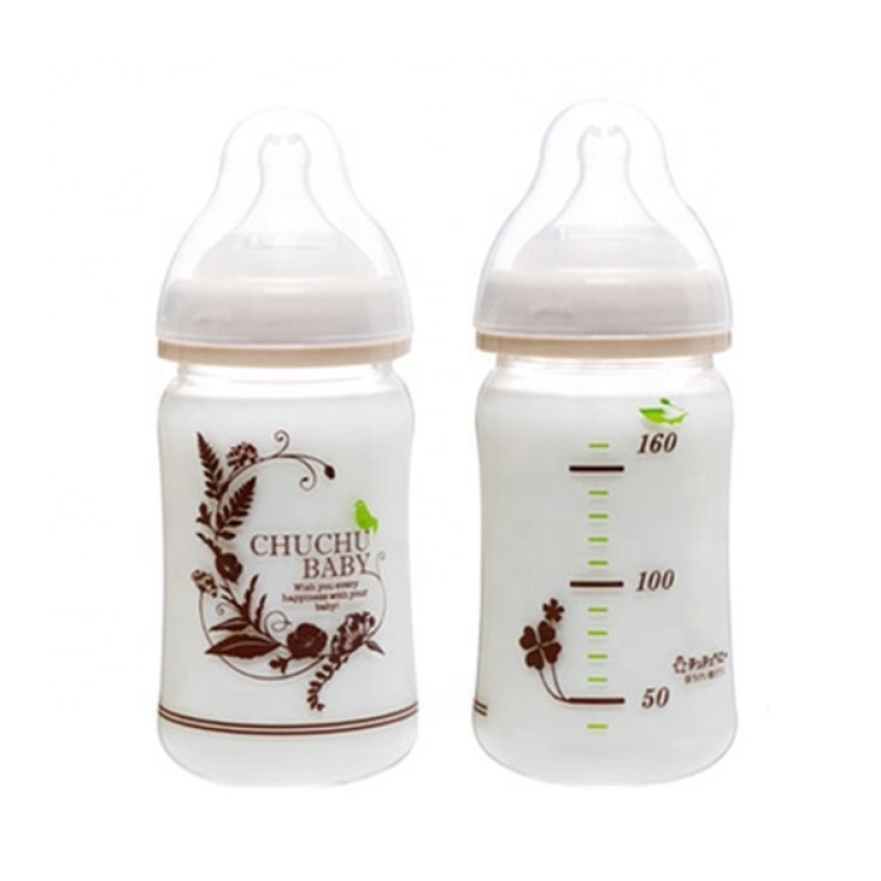 Glass Feeding Bottle Manufacturer - 160ml Wide-Neck Silicone Teat