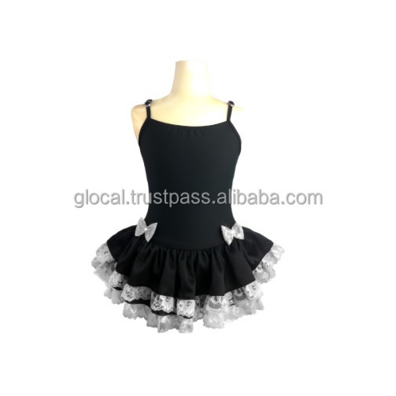 Gymnastic Leotard Factory - Ehime Cute Black Nylon Children's