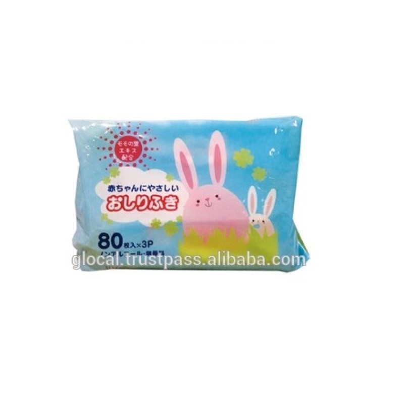 Baby Wipes Manufacturer - Aloe Vera Alcohol Free 80sheets 3pack