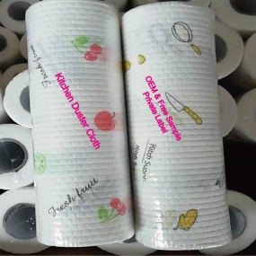 Dish Towel Factory - Cotton Natural Printed Bamboo