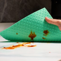 Kitchen Towels Factory - Microfiber Blue Tea Counters