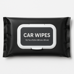 Car Cleaning Wipes Supplier - Single Car Dashboard Green