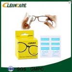 Lens cleaning wipes