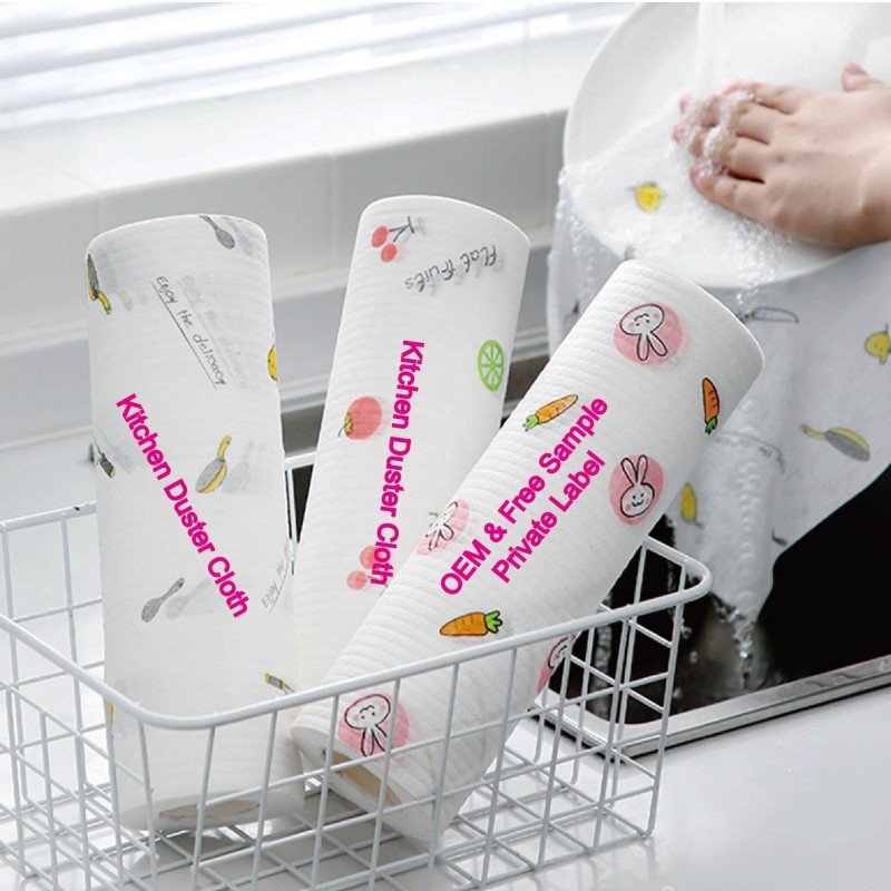 Dish Towel Factory - Cotton Natural Printed Bamboo