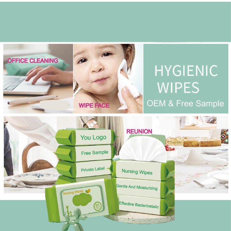 Face Wipes Manufacturer - Water Wipe Container 100Pcs Bamboo
