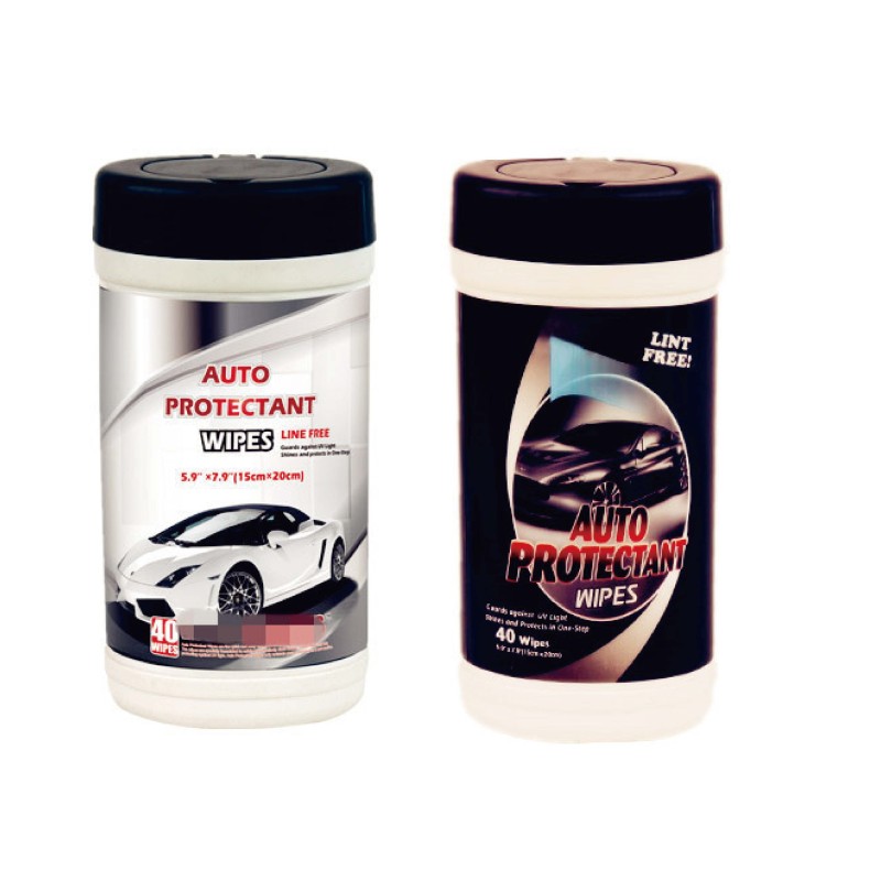 Car Cleaning Wipes Supplier - Single Car Dashboard Green