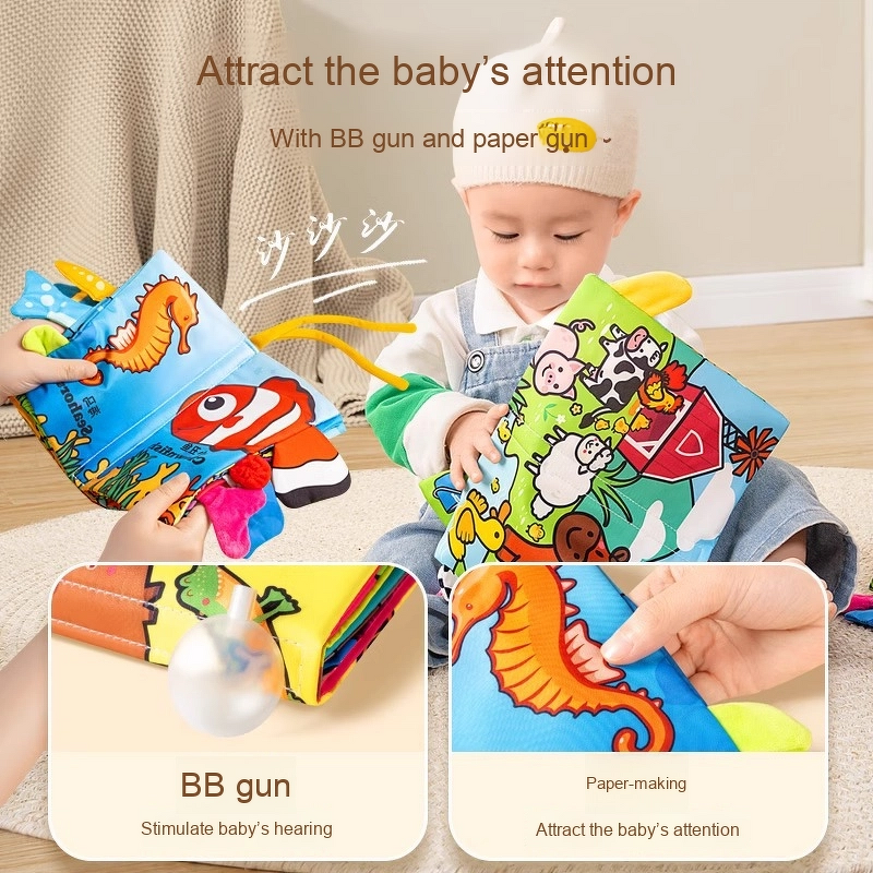 Cloth Book Set Manufacturer - Soft Quiet Tear Resistant 6-Month