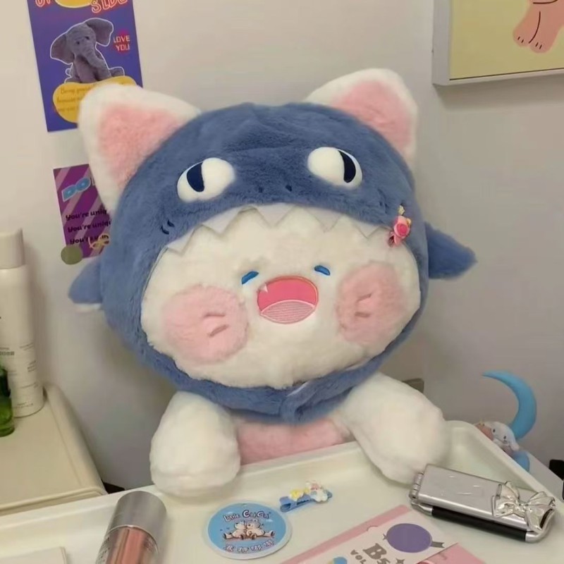 Shark Cat Pillow Manufacturer - Super Soft Kawaii Washed Technics
