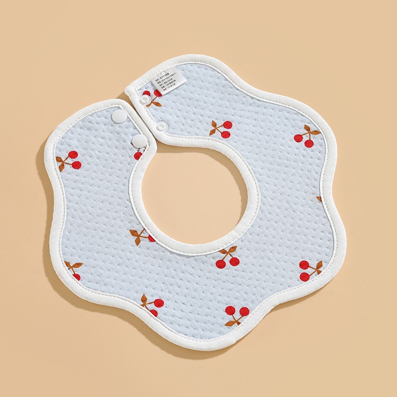Drool Bibs Manufacturer - Cotton Knitted Waterproof Petal Design