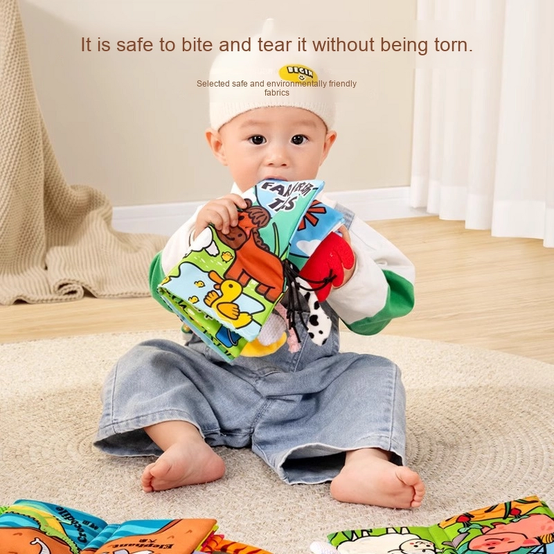 Cloth Book Set Manufacturer - Soft Quiet Tear Resistant 6-Month