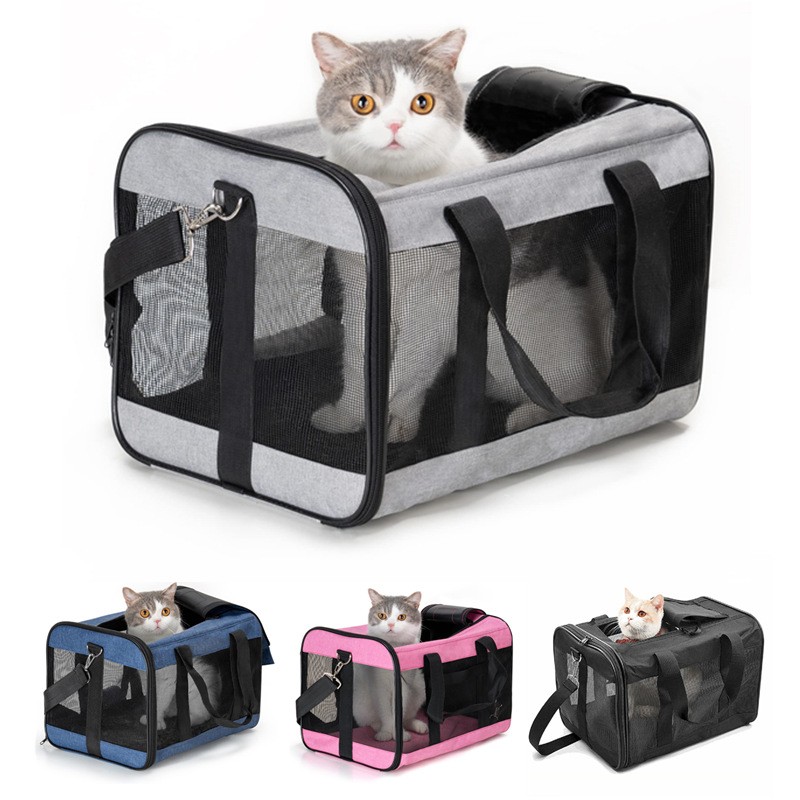 Pet Carrier Bag Manufacturer - Foldable Transparent Side Portable