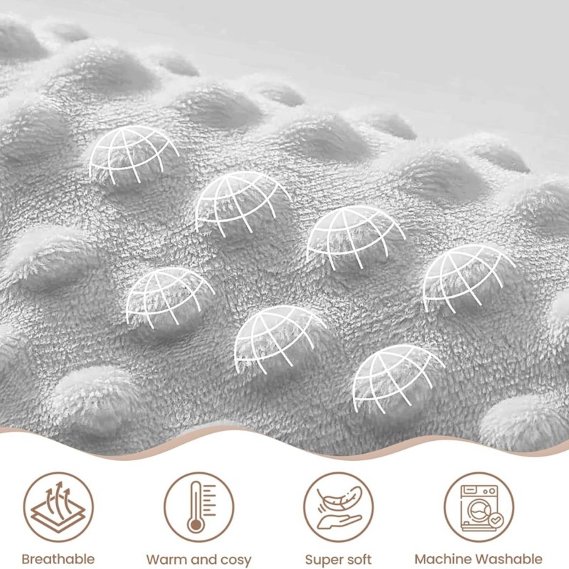 Baby Blanket Manufacturer - Printing Soft Breathable Minky Dot