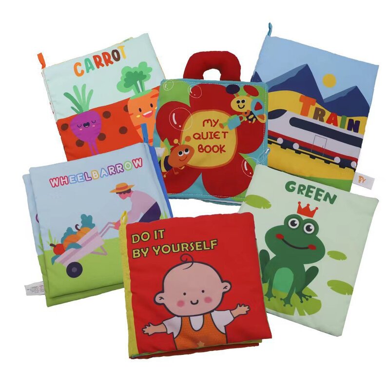 Interactive Cloth Book Factory - Crinkly Sound Developmental Toy