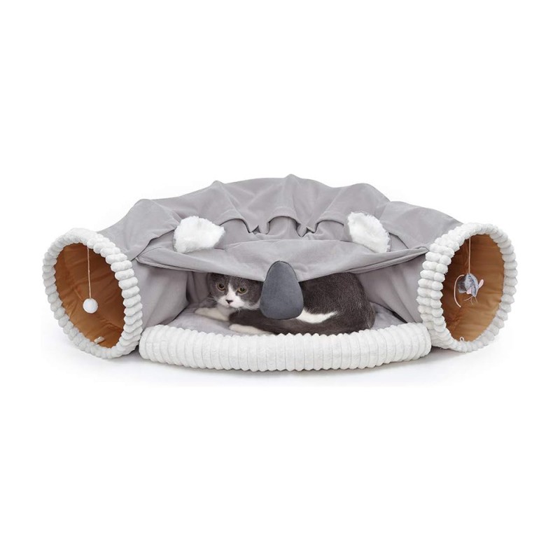 Cat Tunnel Factory - 2 in 1 Fresh Brown Nest Semi-open