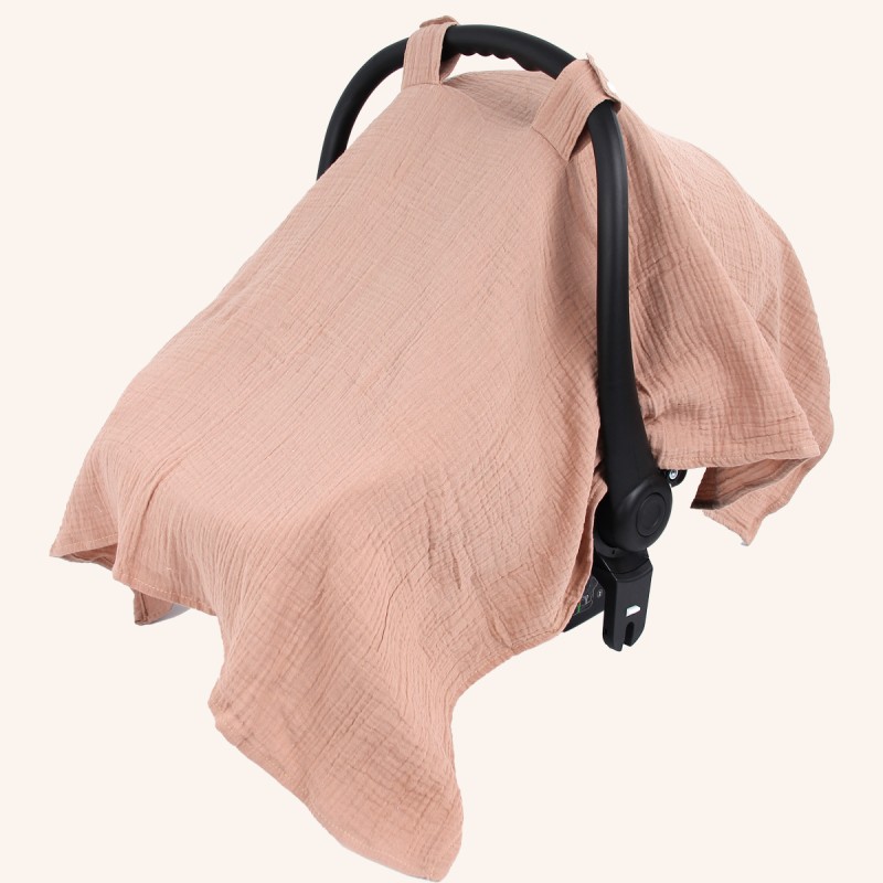 Stroller Sun Cover Factory - Custom Cotton Muslin Car Seat Canopy