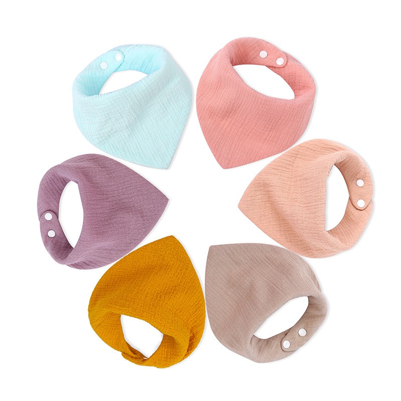 Triangle Bib Manufacturer - Wholesale Snaps Drool Towel Breathable