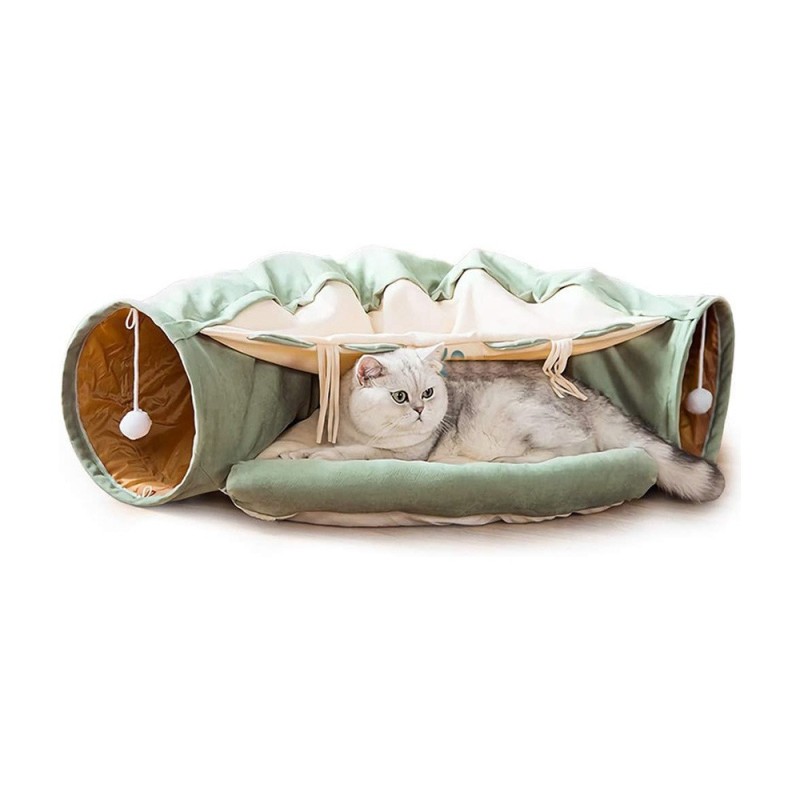 Cat Tunnel Factory - 2 in 1 Fresh Brown Nest Semi-open