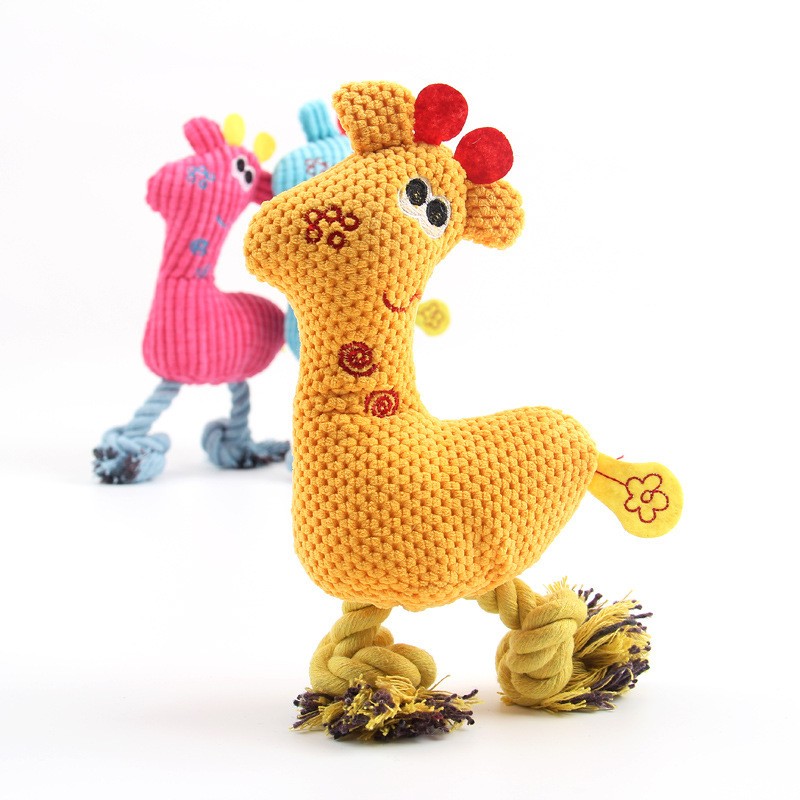 Pet Chew Toys Factory - Squeak Plush Durable Giraffe Animals