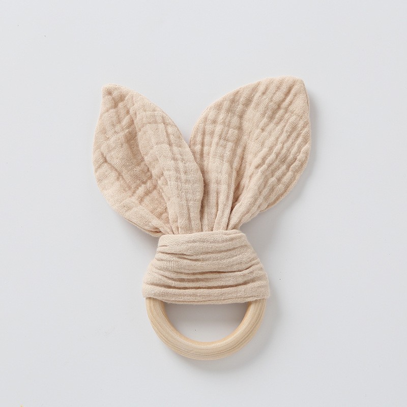 Infant Comforter Factory - Muslin Cotton Wooden Ear Teether