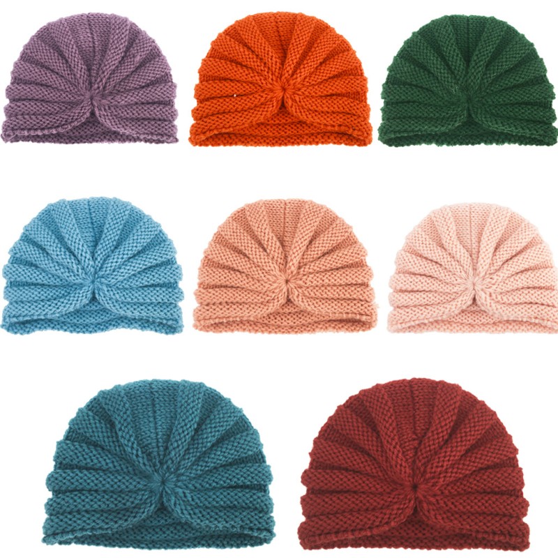 Infant Hat Manufacturer - Winter Warm Plain Color Knitted