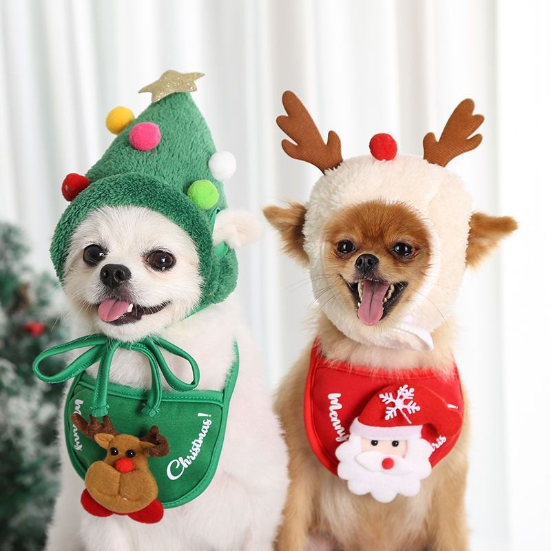Pet Hat Set Factory - Christmas Style Cotton Costume