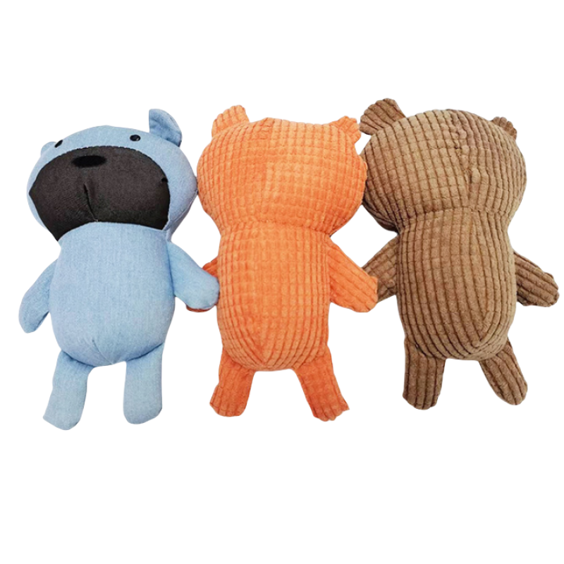 Pet Plush Toy Manufacturer - Three Color Bear Bite Training