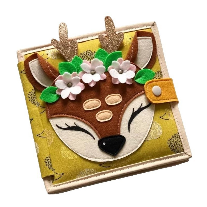 Quiet Book Manufacturer - Sika Deer Felt Busy Board Preschool