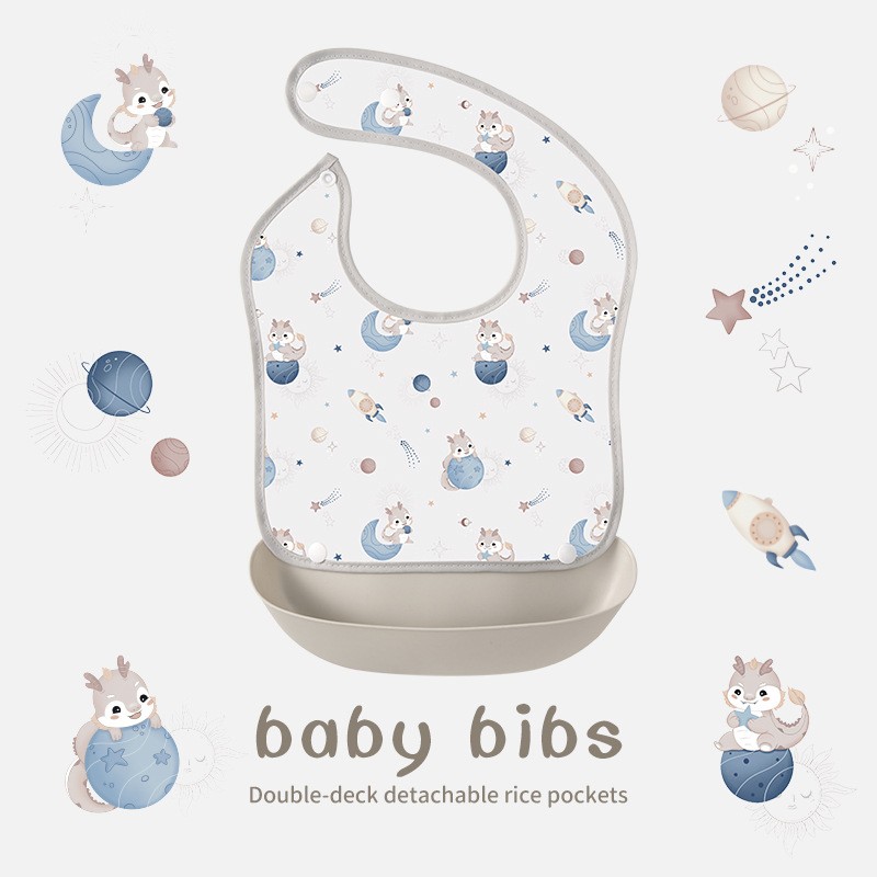 Baby Bib Factory - Waterproof Cartoon Detachable Wash Free