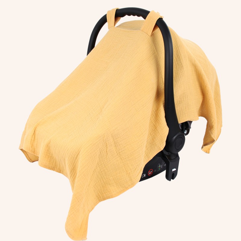 Stroller Sun Cover Factory - Custom Cotton Muslin Car Seat Canopy