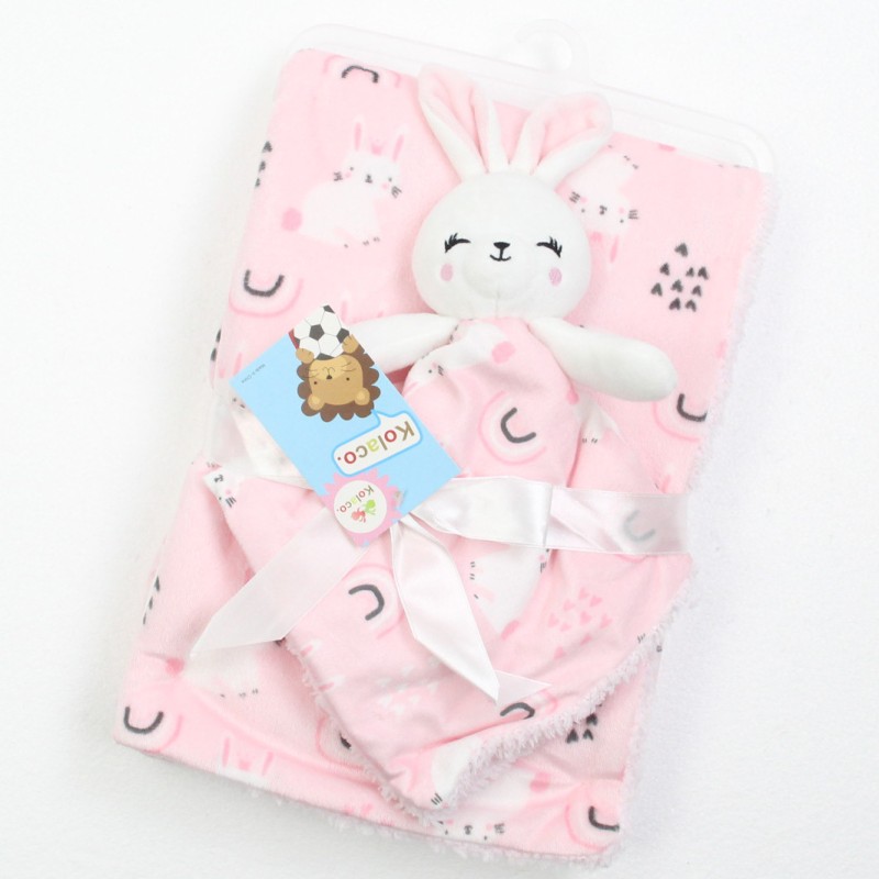 Baby Blanket Factory - Printed Fleece Lambswool Double Comfort