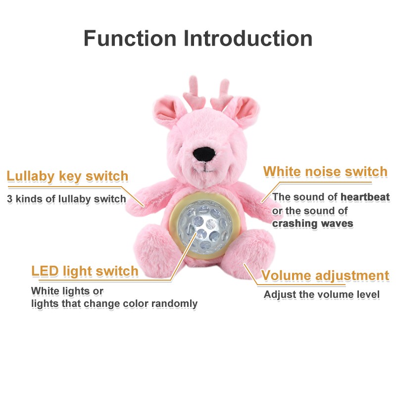 Fawn Night Light Manufacturer - Musical Plush Toy Stress Relief