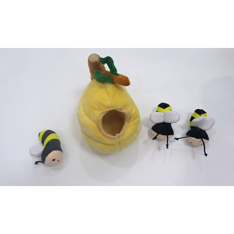 Dog Toy Factory - Bee Honey House Hide Seek Squeaking