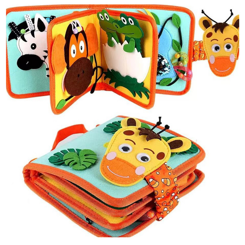 Quiet Book Manufacturer - Sika Deer Felt Busy Board Preschool