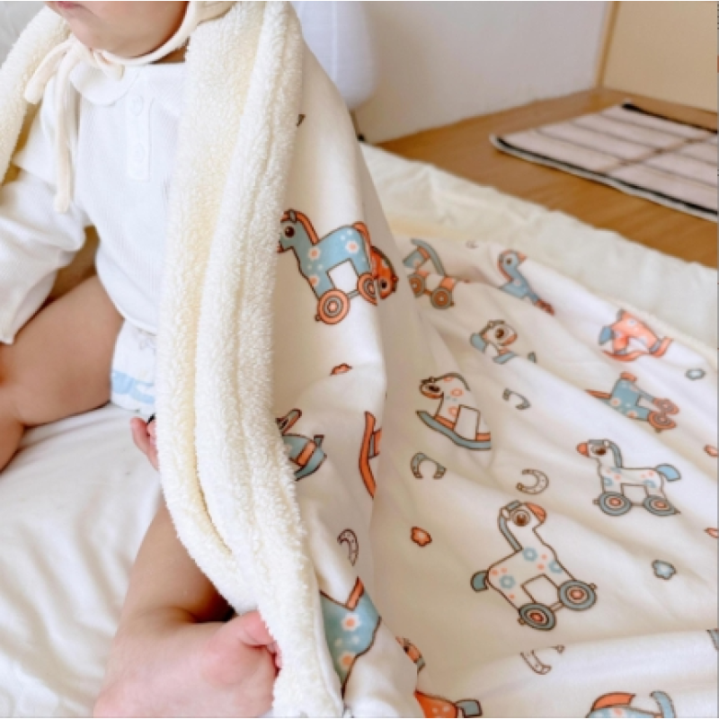 Children Blanket Factory - Double-Layer Sherpa Flannel Cartoon