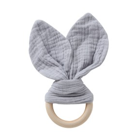 Infant Comforter Factory - Muslin Cotton Wooden Ear Teether