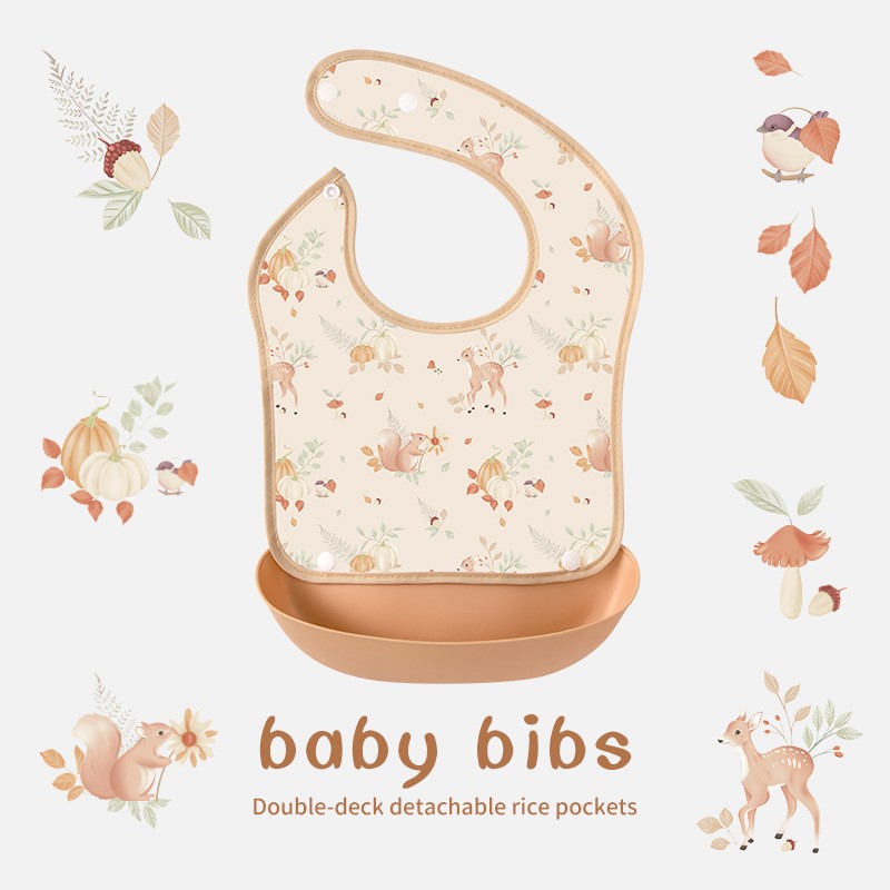 Baby Bib Factory - Waterproof Cartoon Detachable Wash Free
