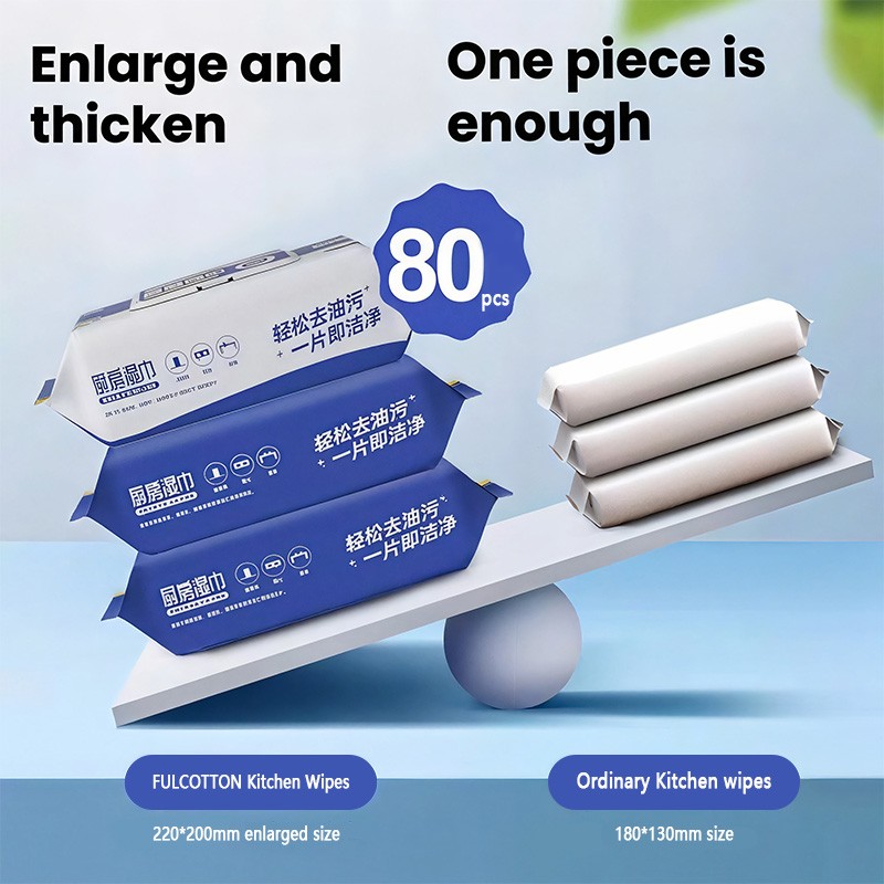 Kitchen Wipes Factory - MOQ 30000 80pcs Oil