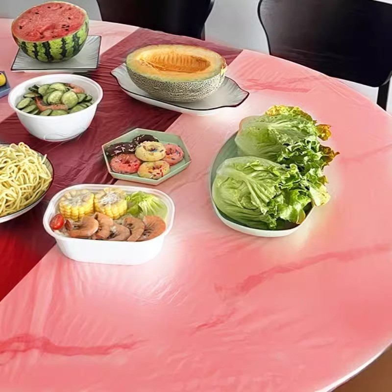 Table Cover Manufacturer - 140cm Red White Elastic