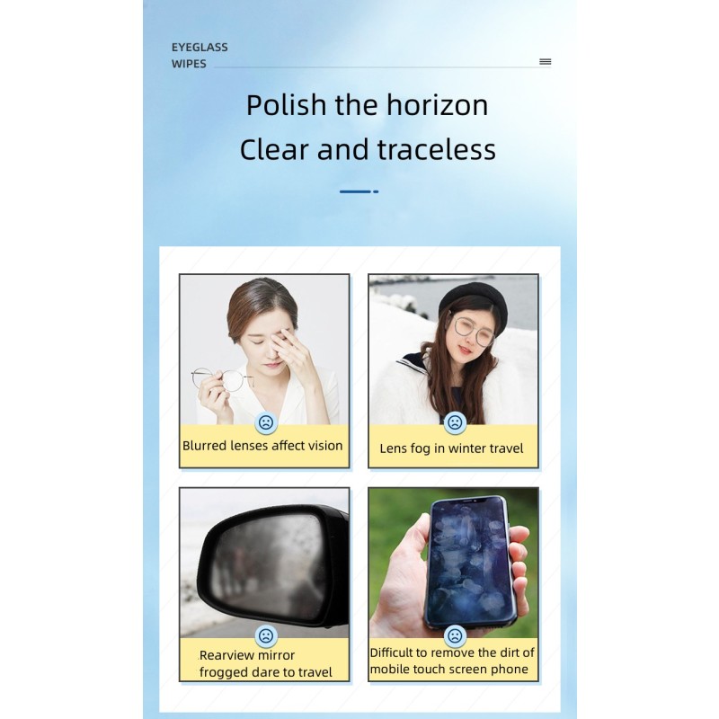 Lens Wipes Supplier - 100Pcs/Box Cheap Cleaning