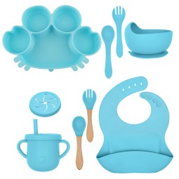 Baby Tableware Set Factory - Cute Silicone Drop Resistant