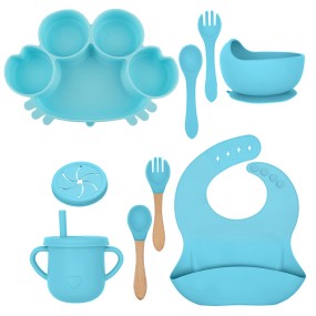 Baby Tableware Set Factory - Cute Silicone Drop Resistant