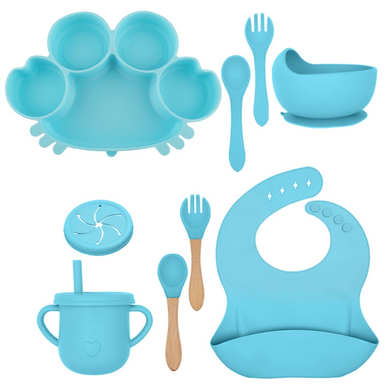 Baby Tableware Set Factory - Cute Silicone Drop Resistant