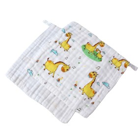 Baby Small Towel Manufacturer - Printed All Cotton Six Layer